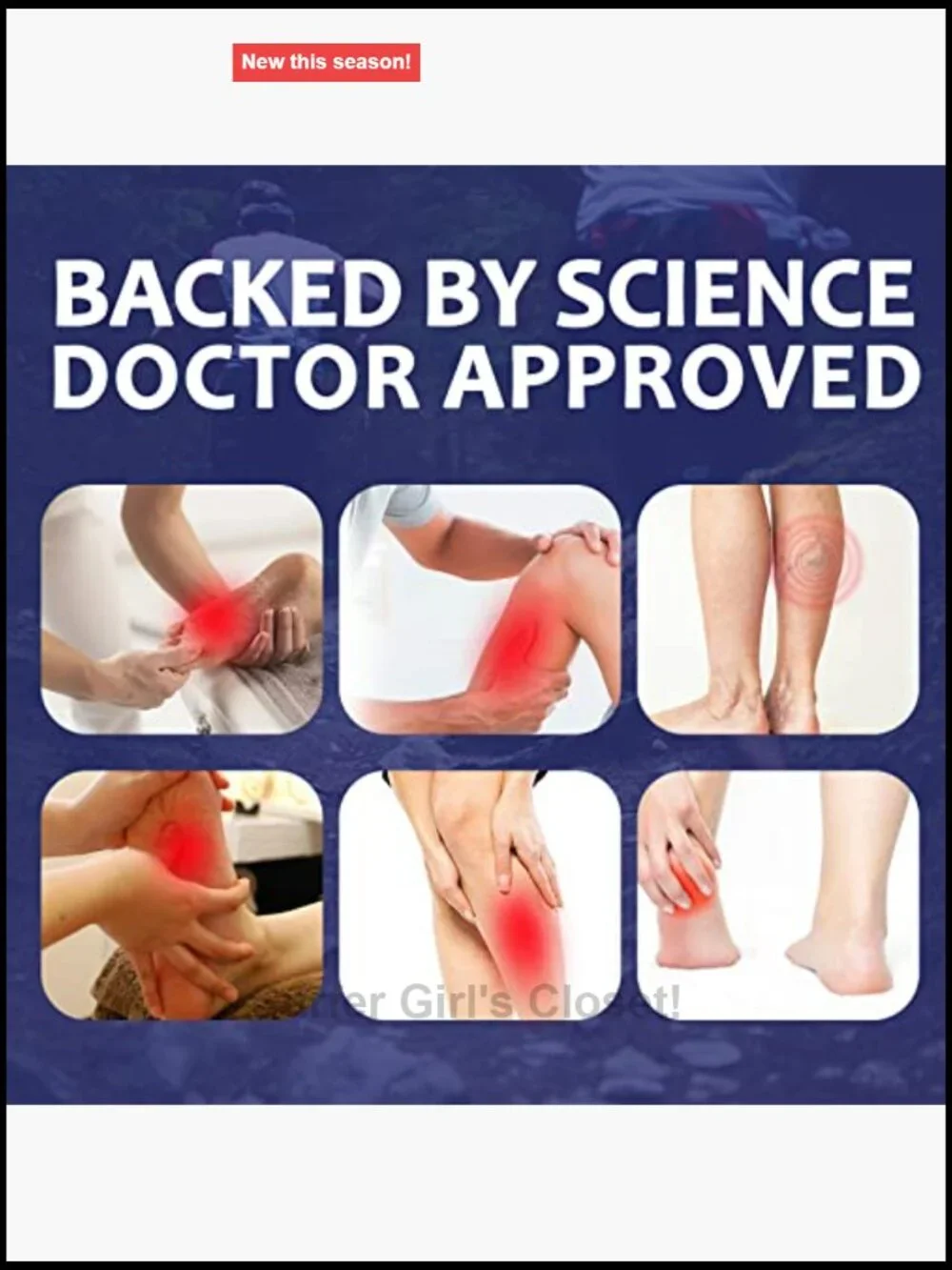 8 Pairs Compression Socks 20-30 mmHg Knee High for Running Travel Athletic